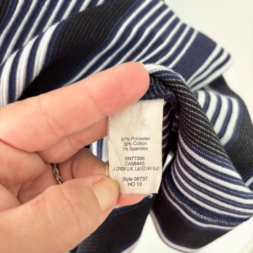 Madewell Navy Striped Sleeveless Fit & Flare Dress XS - Picture 7 of 10